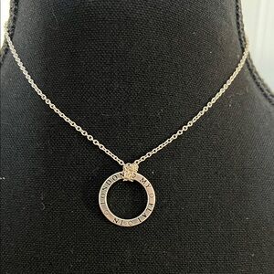 My Flat in London Silver Circle Necklace